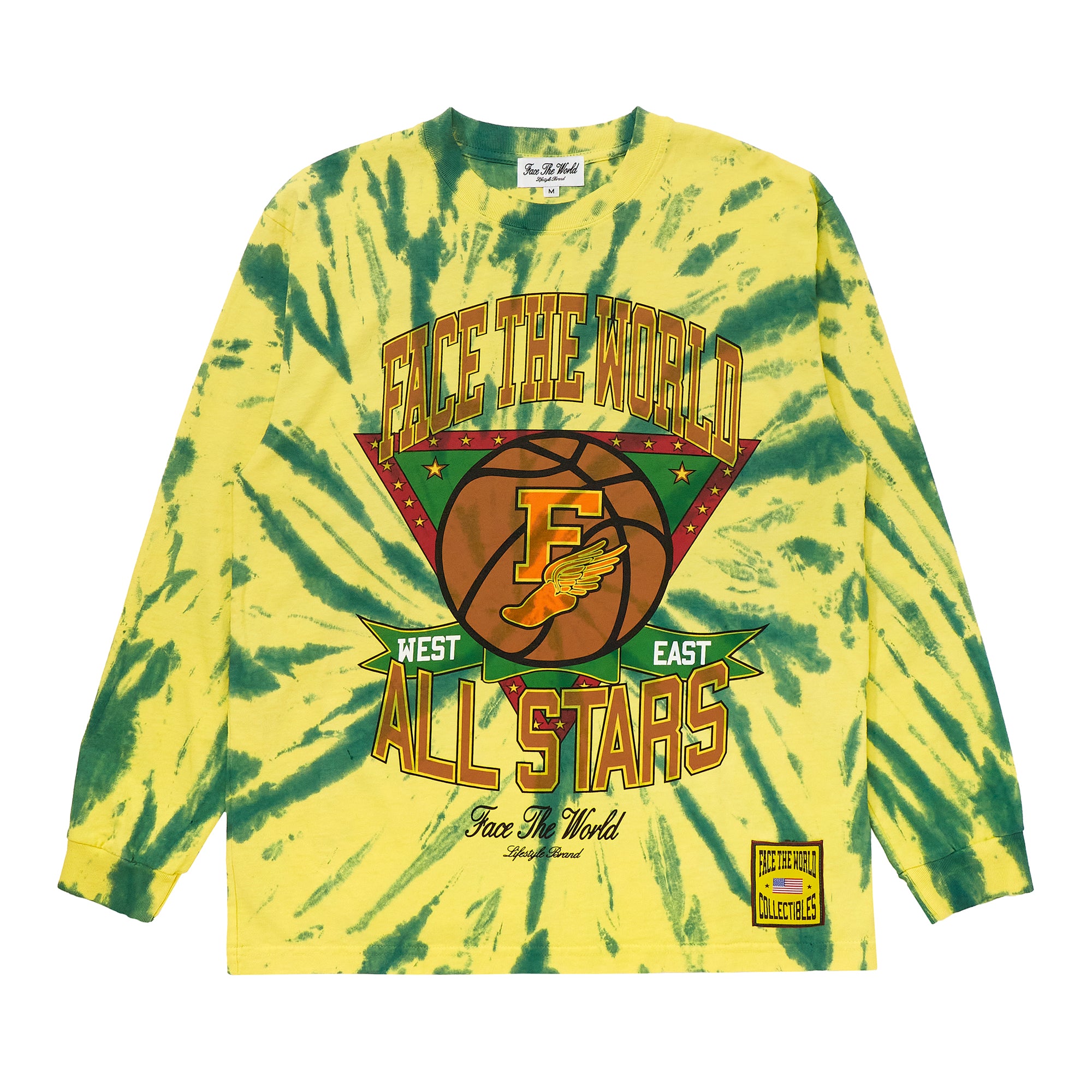 Face The World TD All Stars LS T-Shirt-Yellow