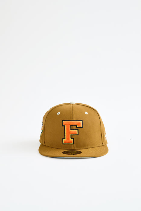 Face The World "World League" Fitted Cap-Gold