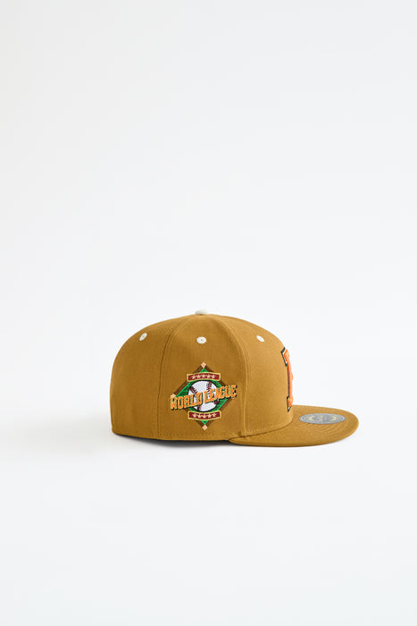 Face The World "World League" Fitted Cap-Gold
