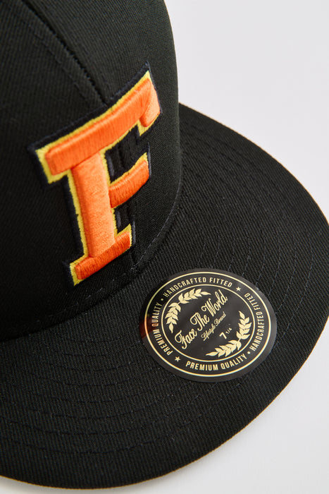 Face The World "World League" Fitted Cap-Black