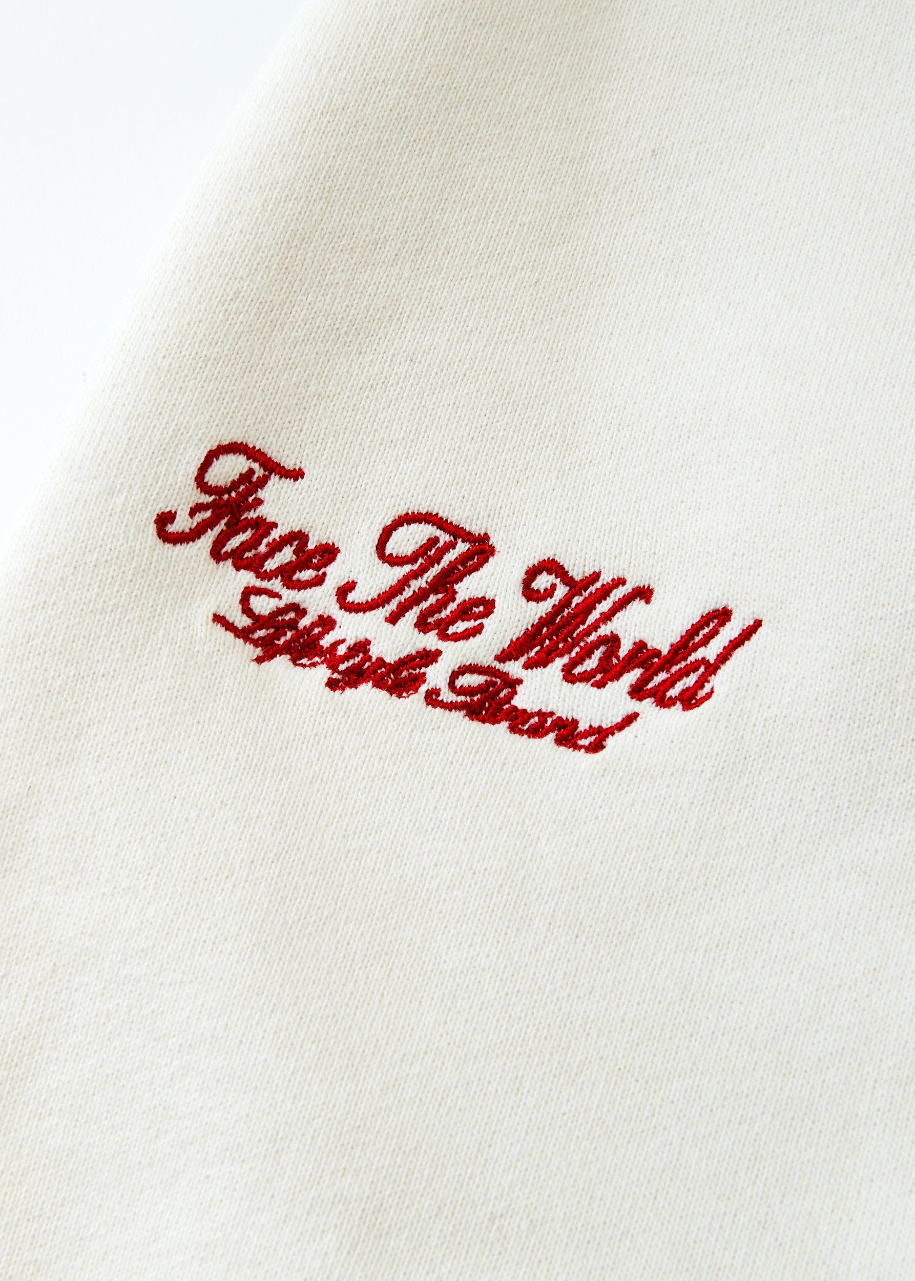 Face The World "Legacy" Sweatpant- Cream (PRE-ORDER)
