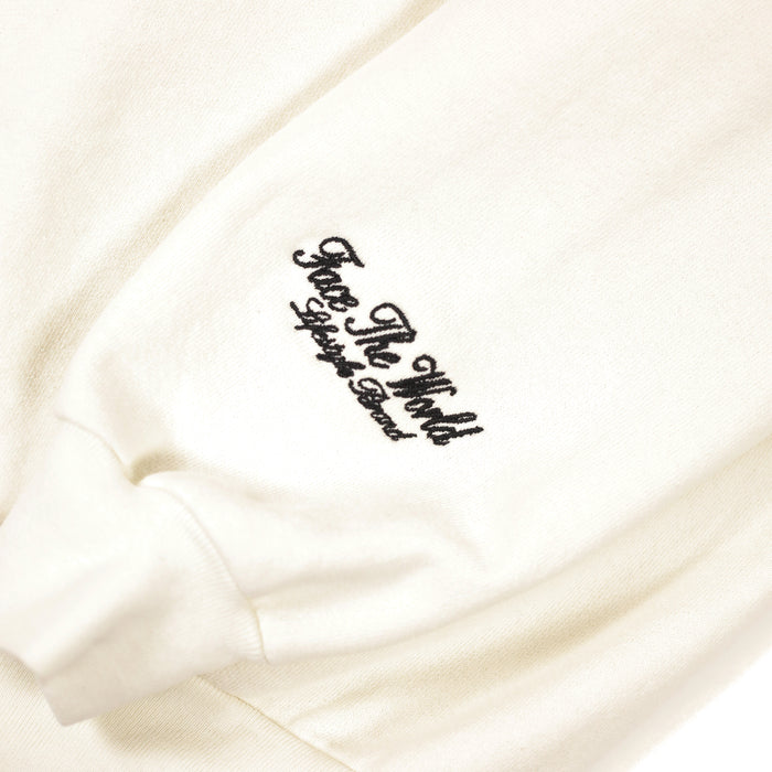 Face The World Vintage Crewneck- Cream