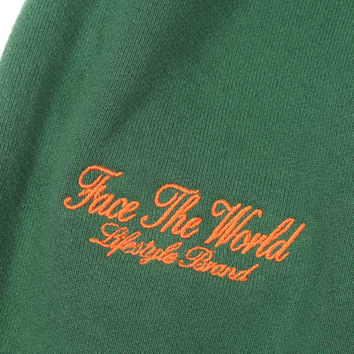 Face The World Vintage Sweats-Emerald