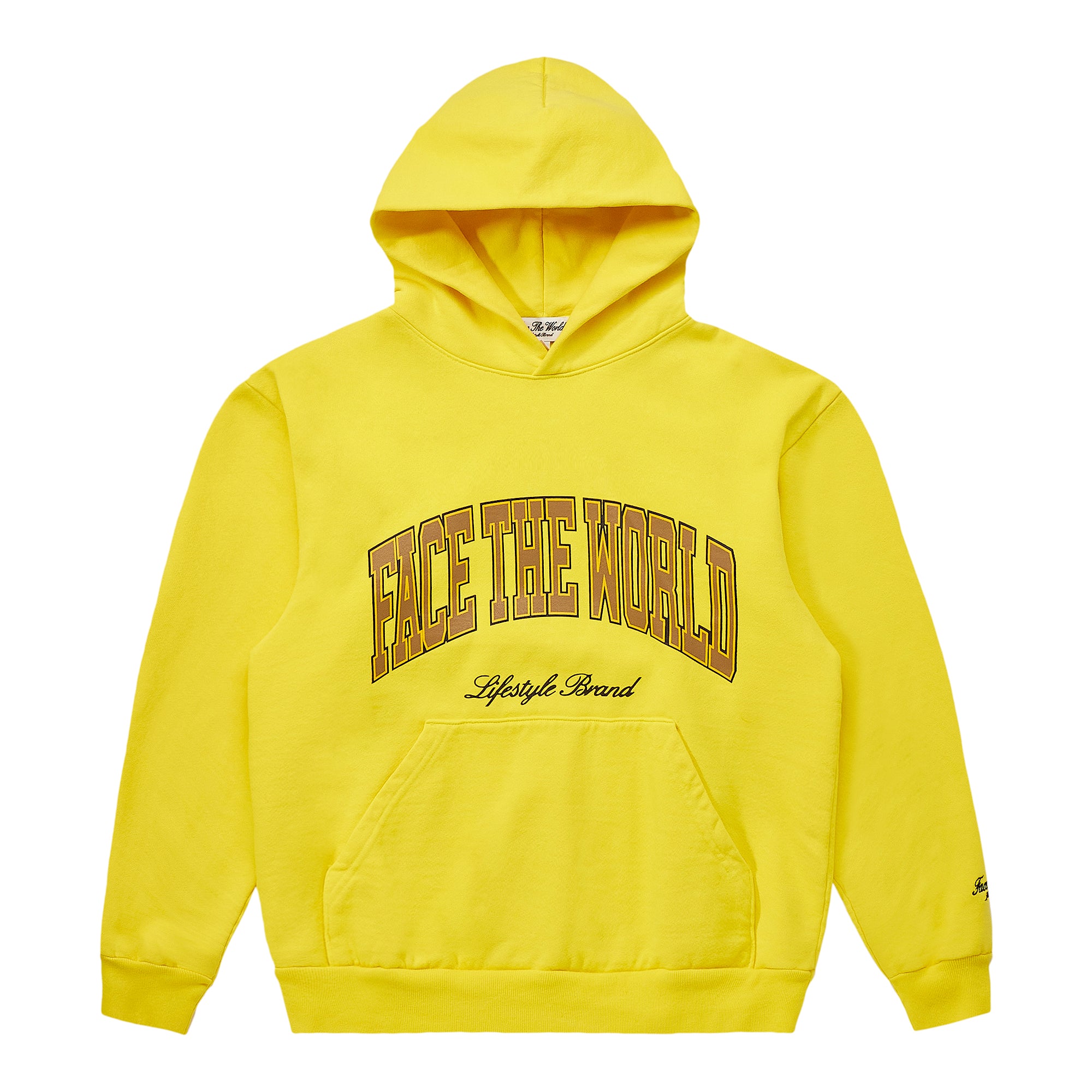 Face The World Vintage Hoodie-Citrus