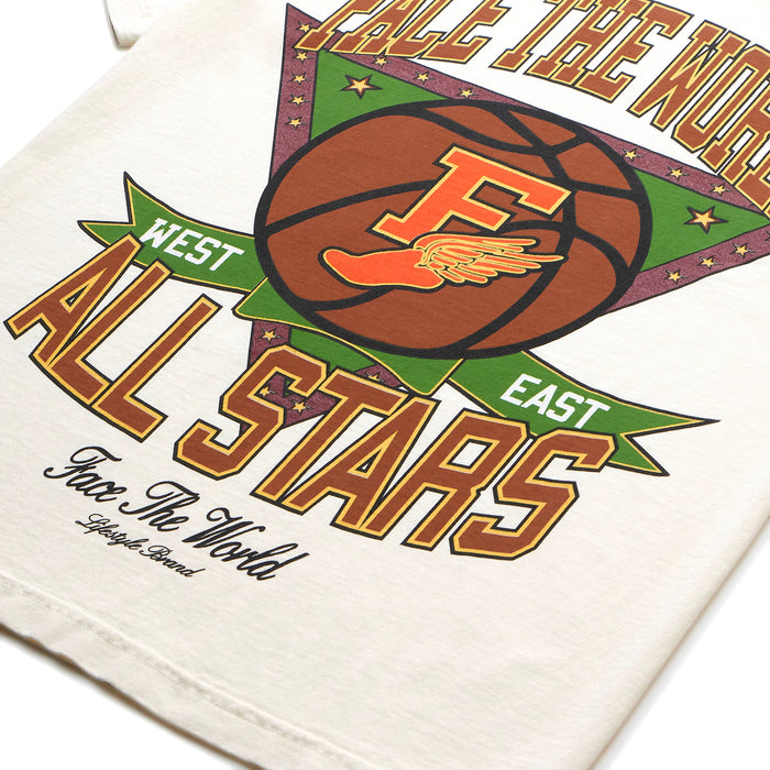 Face The World All Stars T-Shirt-Cream