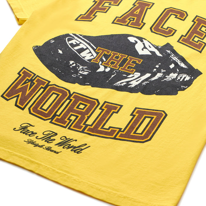 Face The World Racer T-Shirt-Citrus
