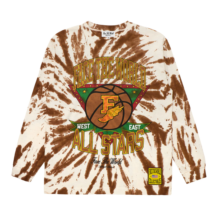 Face The World TD All Stars LS T-Shirt-Brown
